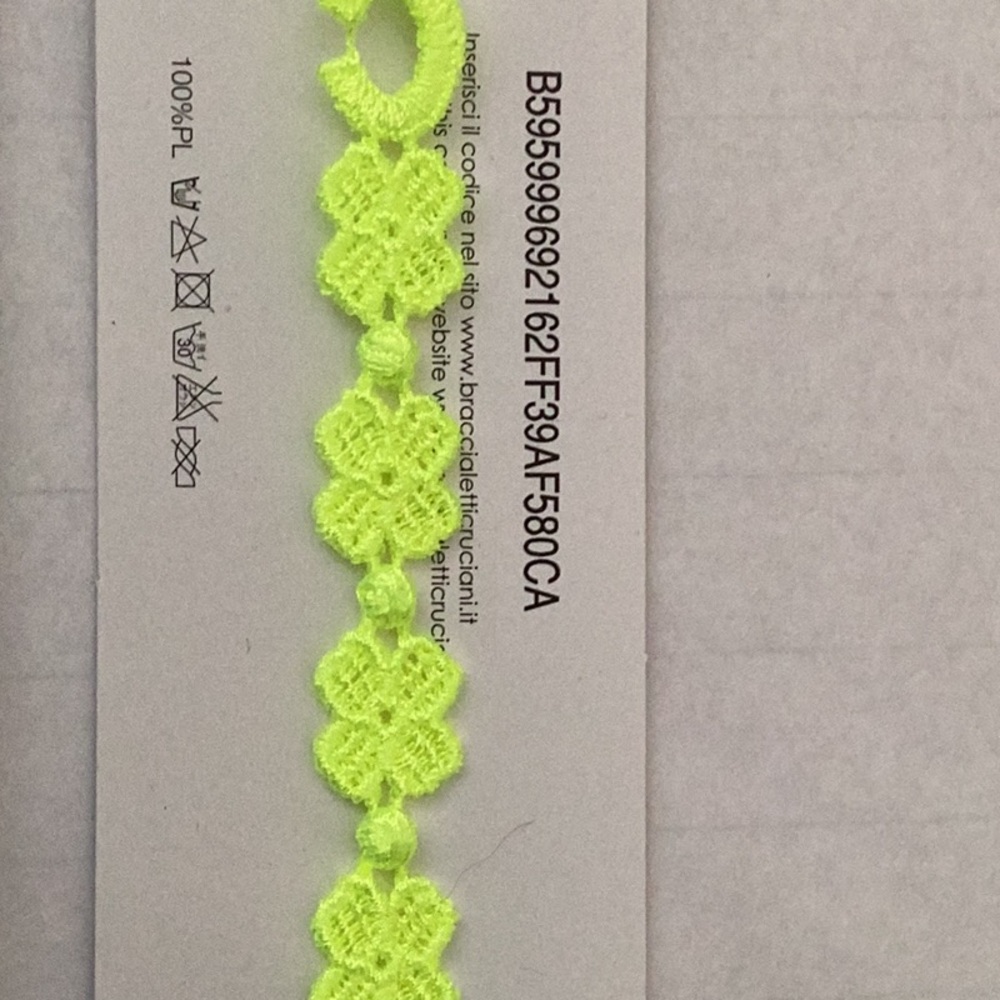 Neon Green Lace Trim
